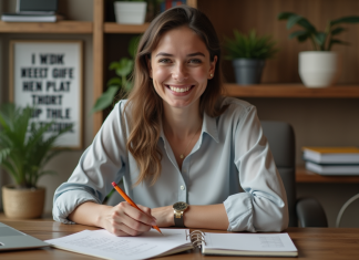 Niveaux d’autonomie : comprendre les 5 paliers essentiels pour progresser Jeune femme au bureau en train de cocher une liste