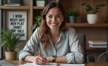 Niveaux d’autonomie : comprendre les 5 paliers essentiels pour progresser Jeune femme au bureau en train de cocher une liste