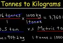 convertir les kilogrammes en tonnes