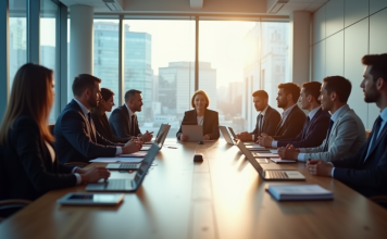 Derrière les portes du comité d’entreprise de la MAAF : organisation et attributions Salle de conférence moderne lors d'une réunion d'affaires