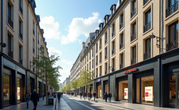 Immobilier France: quel avenir pour ce marché en pleine évolution ? Paysage urbain moderne en France avec bâtiments historiques et modernes